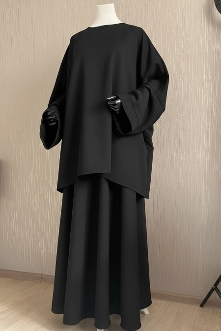 طقم خريفي اسود